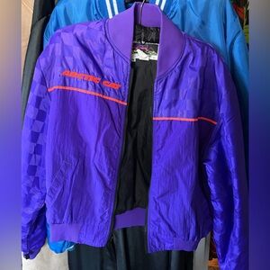 Vintage Arctic Cat Purple Jacket with Orange Detail